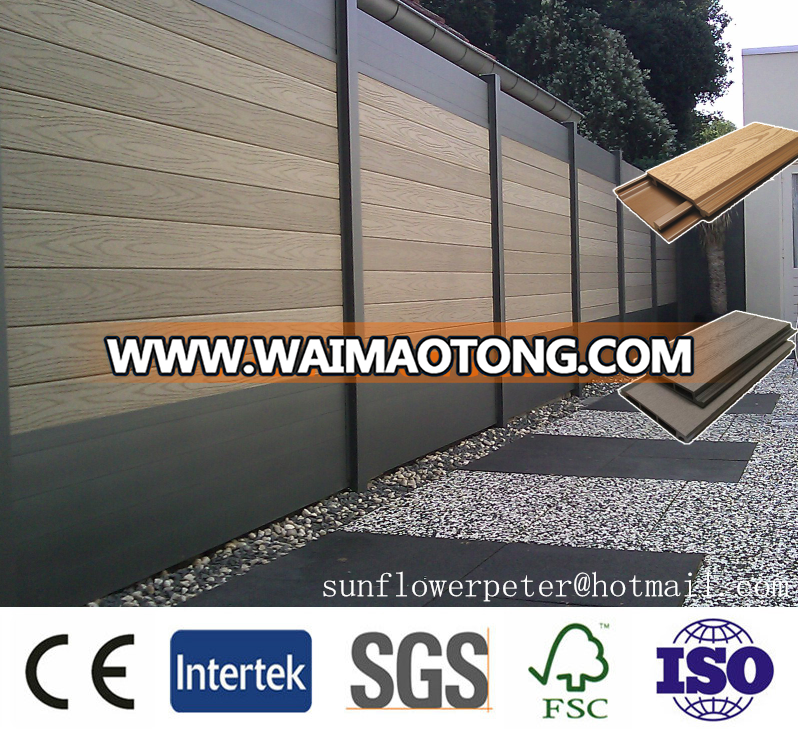 Various color of China Water Proof Eco Friendly Products Garden Use outdoor WPC Fence, Fencing Panel